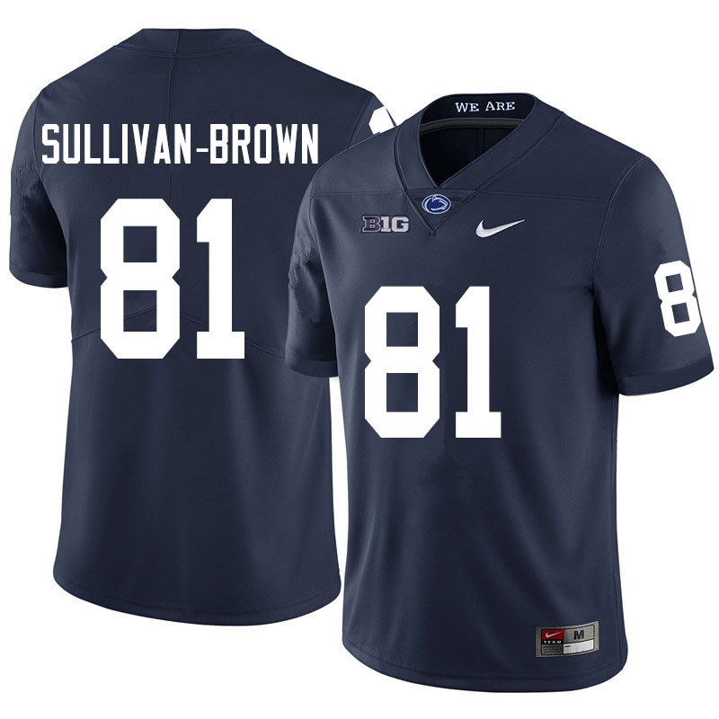 Men #81 Cam Sullivan-Brown Penn State Nittany Lions College Football Jerseys Sale-Navy